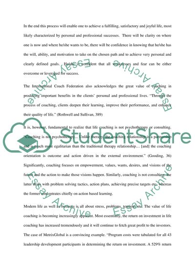 Life Coaching Practice