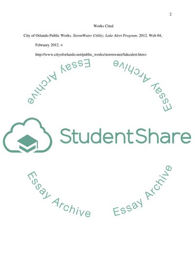 Water Pollution in Orlando Florida