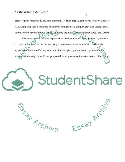 Human sexual trafficking