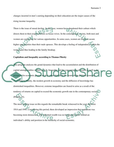 Marriage and Income Inequality in Anthropology