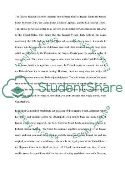 Federal Judicial System of the United States