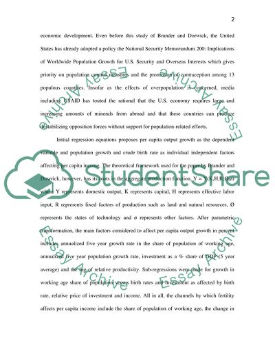 The Role of Economic Fertility and Population in Economic Growth