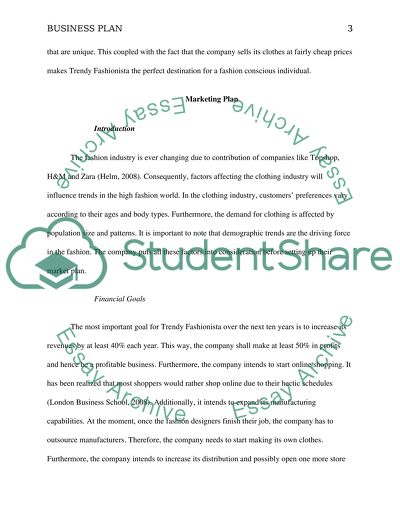 Business Perspectives for Trendy Fashionista