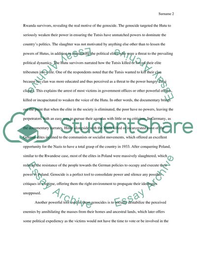 The Ravaging Effects of Genocide