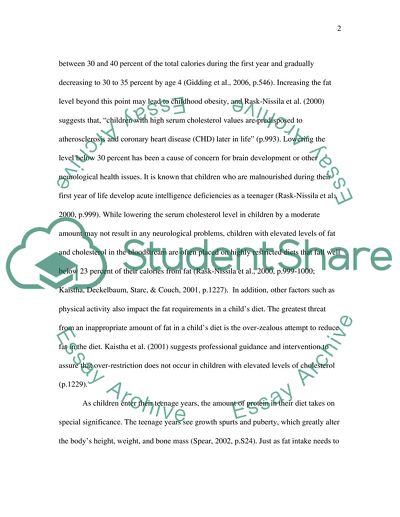 The Impact of Nutrition on Age Groups