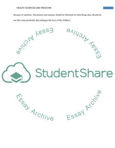 Food Safety; Pests and Vectors; Air Quality