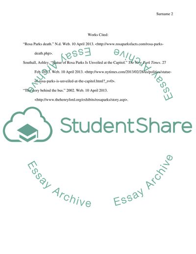 The Influence of Rosa Parks