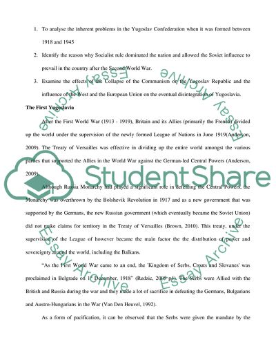 Was the Collapse of Yugoslavia Inevitable