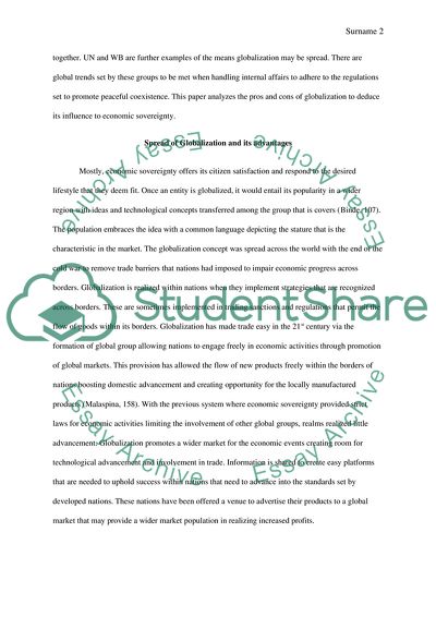 Is Globalization a Threat to Economic Sovereignty