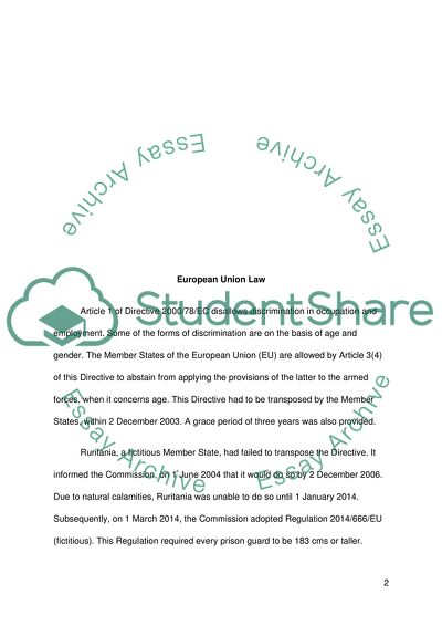 European Union Law Issues