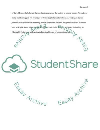 Trifles By Susan Glaspell