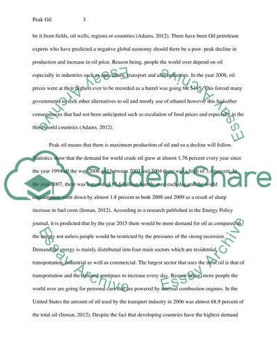 Peak Oil: the Most Important Event to Take Place in the 20th Century