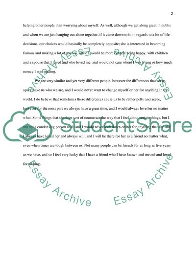 Describing Someone to Deeply Care for