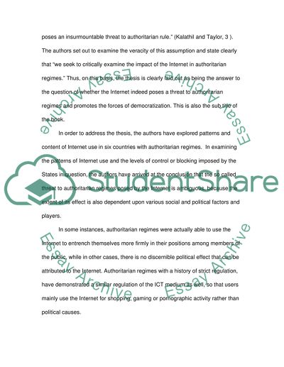 Open Networks, Closed Regimes by Shanti Kalathil and Taylor Boas