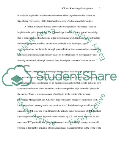 Role of Information and Communication Technology