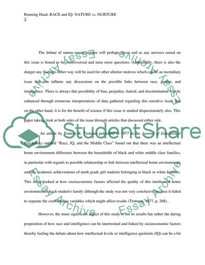 Race and IQ: Nature vs Nurture