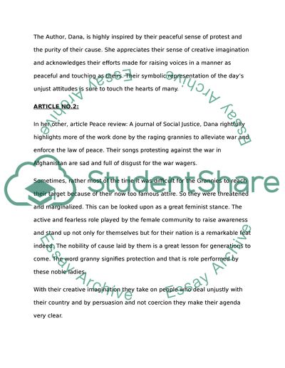 The Raging Grannies: Defying Stereotypes and Embracing Aging through Activism