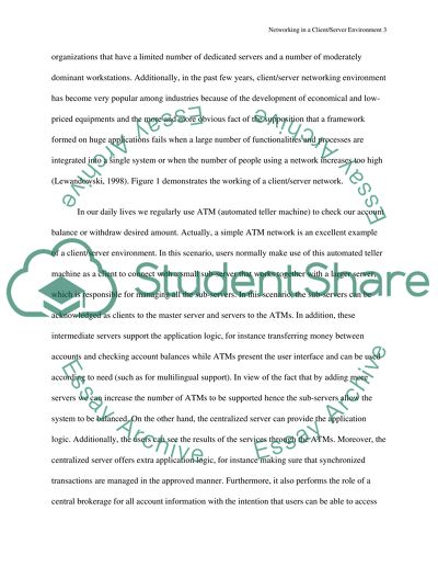 Networking in a Client Environment