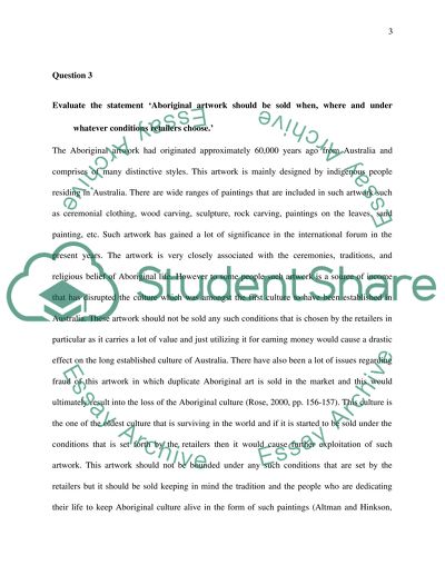 Selling a culture: Aboriginal Artwork