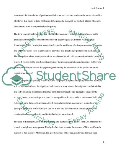 Ethical Principles and Understanding