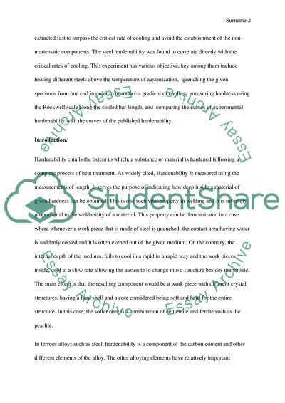 Jominy Hardenability Test