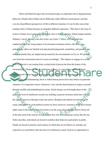 How can Social Change be brought about, in a Totalitarian Society like the One Nafisi Describes