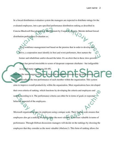 Employees Performance & Assessment system used in your organization