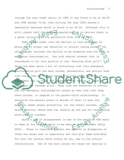 Prescribing Minors with Emergency Contraception