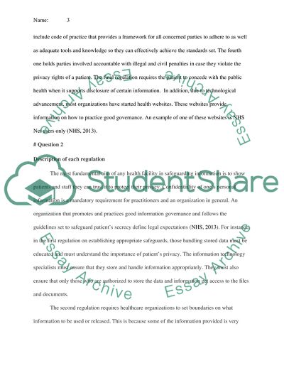 Regulations in Information Security in the Healthcare Industry