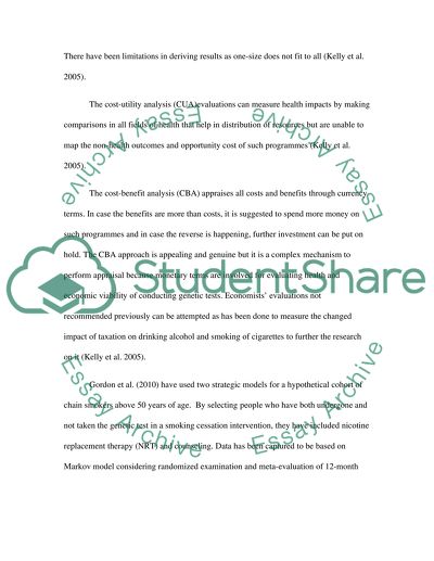 Health Economic summer 2010