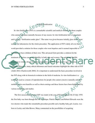 In Vitro Fertilization