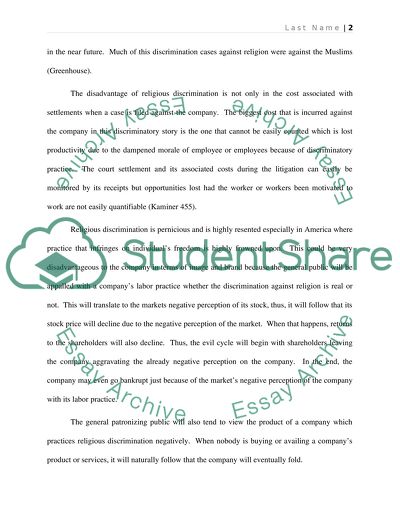 Pros and Cons of Religious Discrimination in the Workplace