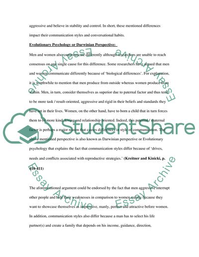 Why Men and Women Communicate Differently