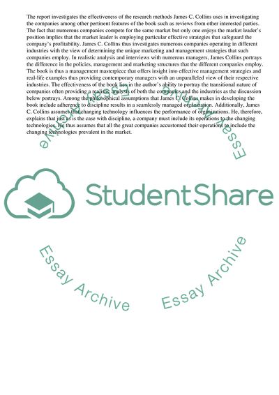 How Good is Good To Great