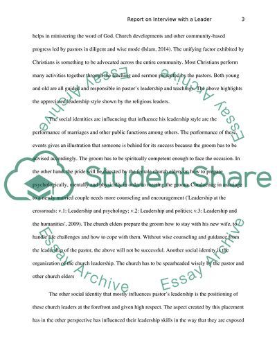 Interview with a Leader