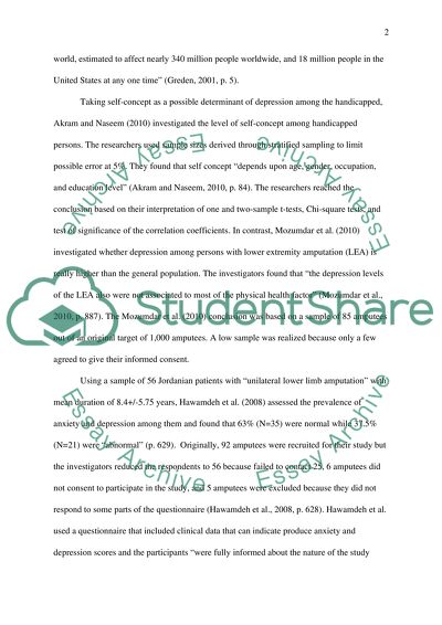 Depression and Amputees