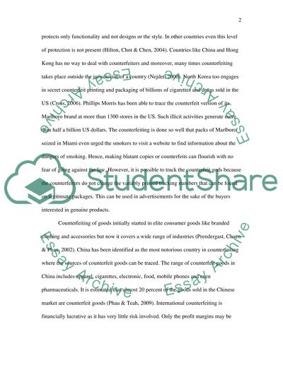 Counterfeiting and Branded Good Companies in International Strategic Marketing