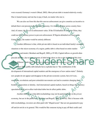 The Difference Between Private and Public Debts