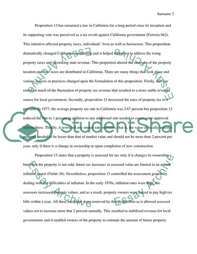 What Changes Would You Make to Proposition 13