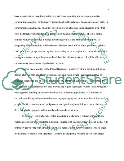 The Interest in Marketing, Advertising, and Public Relations