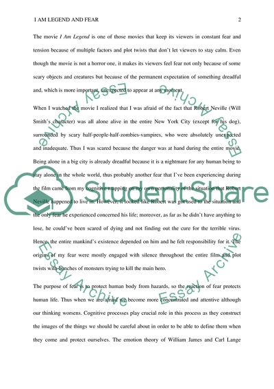 I Am Legend and Fear