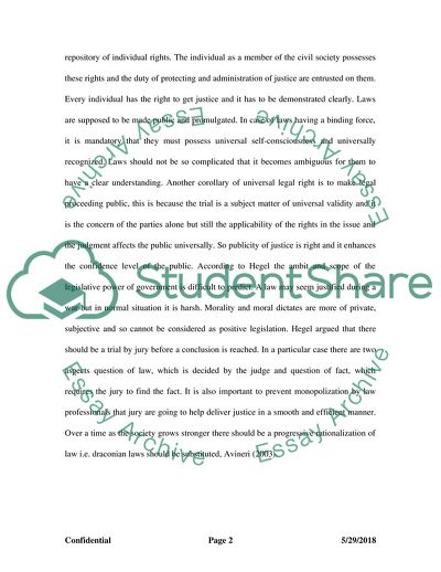 Relationship between the Individual and the State in Hegels Historical Jurisprudence