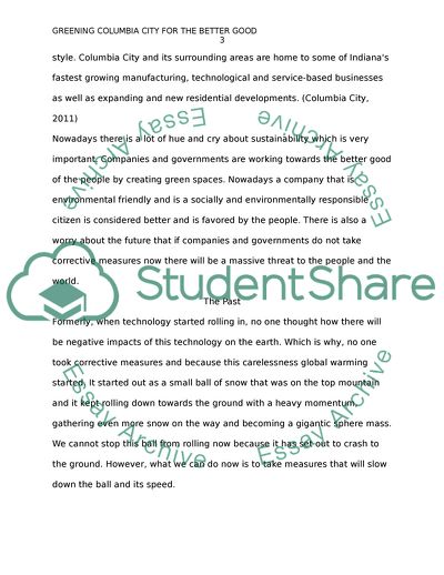 Greening Columbia City for the Better Good