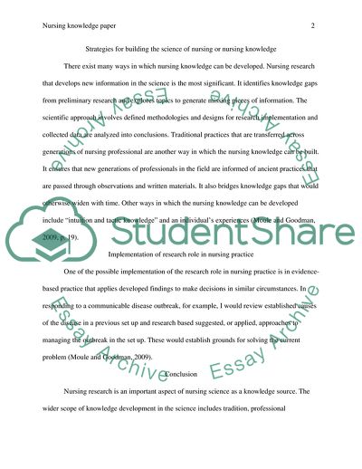 Generating and Assessing Evidence for Nursing Practice