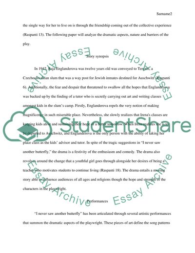 I Never Saw Another Butterfly