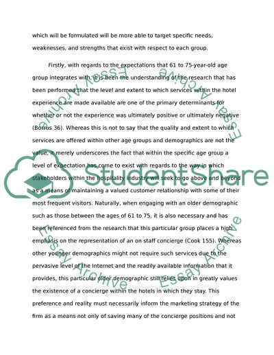 Two Key Demographics - Interpretation of Marketing Strategy