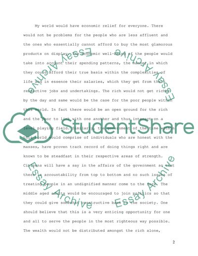 If you could choose to live in any world you wanted to, what would that world be like