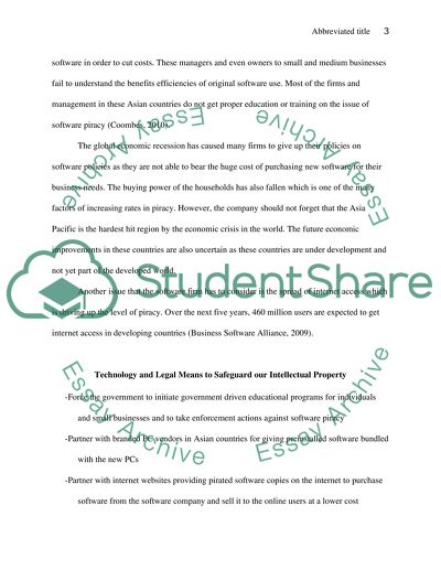 Global Information System - Software Piracy