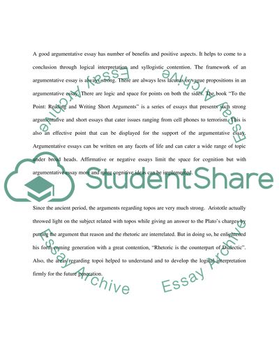 Aristotle and the Appeal to Reason