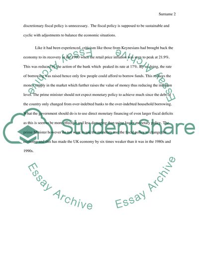 Workability of the British Governments Planning